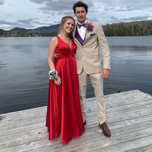 Red prom dress